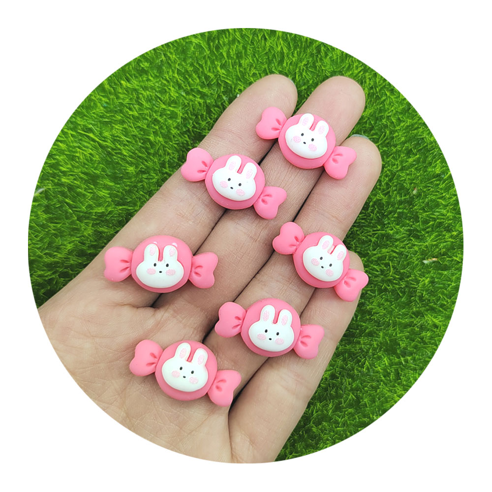 Embellishments For Scrapbooking - 20/50/100PCS Easter Resin Mini Rabbit Candy