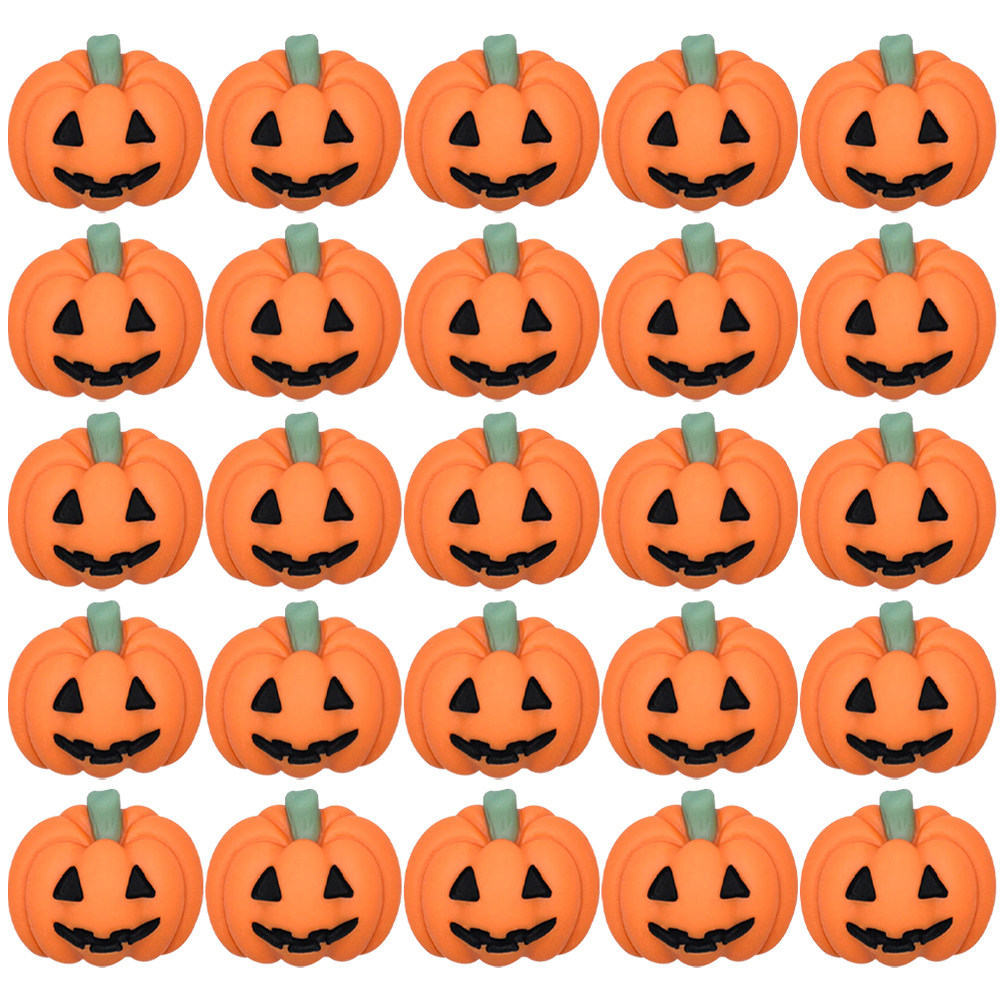 Embellish Craft - 50Pcs Tiny Resin Pumpkin Charms Mini