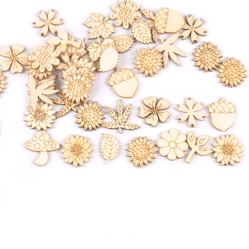 30Pcs 25-30mm Wood DIY Accesso - đánh giá và giá Embellish Craft