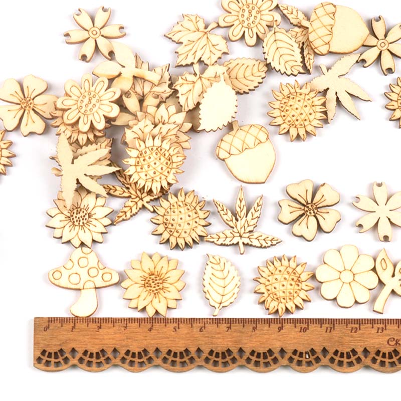 30Pcs 25-30mm Wood DIY Accesso - đánh giá và giá Embellish Craft