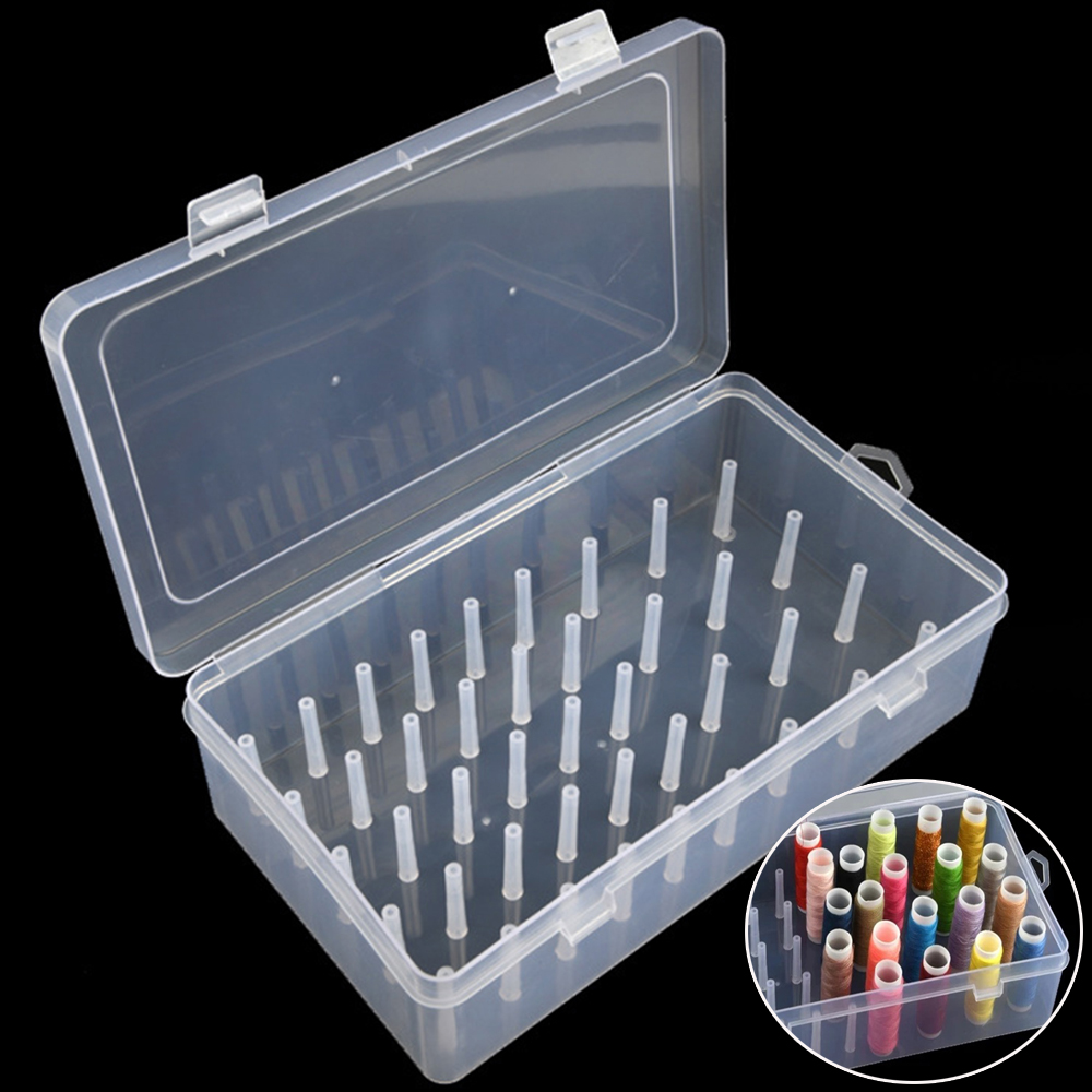 New Sewing Thread Box 42 Piece - đánh giá và giá Craft Embellishment Storage