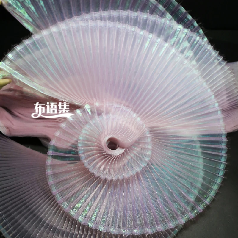 Organ Pleated Fabric Illusory  - đánh giá và giá Crystal Mesh Fabric