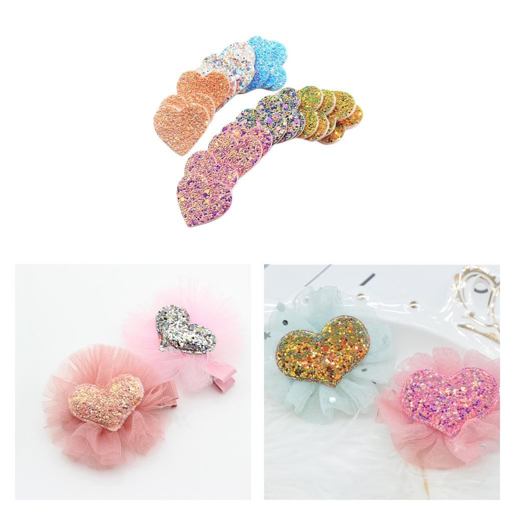 Glitter Heart Felt Applique Se - đánh giá và giá Embellishments For Scrapbooking