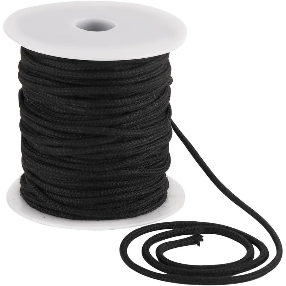 4mm 33 Yards Black Cotton Rope - đánh giá và giá Cord Trim Twisted
