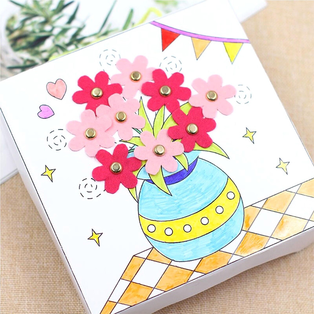 100pcs/Bag Mix Pattern Round M - đánh giá và giá Embellishments For Scrapbooking