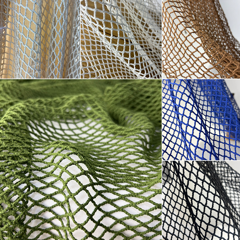 Cotton Linen Fish Net Fabric L - đánh giá và giá Crystal Mesh Fabric