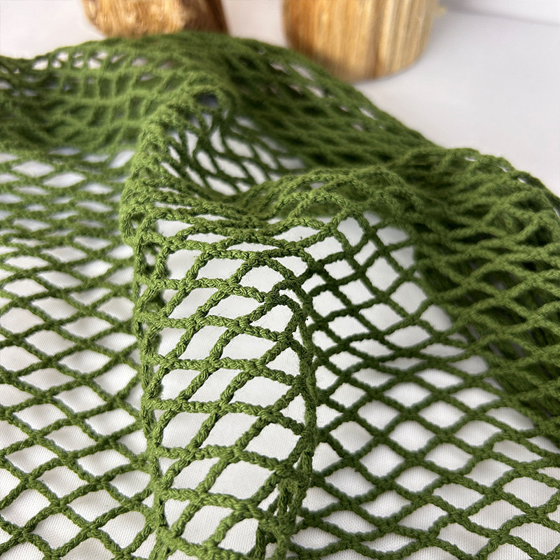 Cotton Linen Fish Net Fabric L - đánh giá và giá Crystal Mesh Fabric